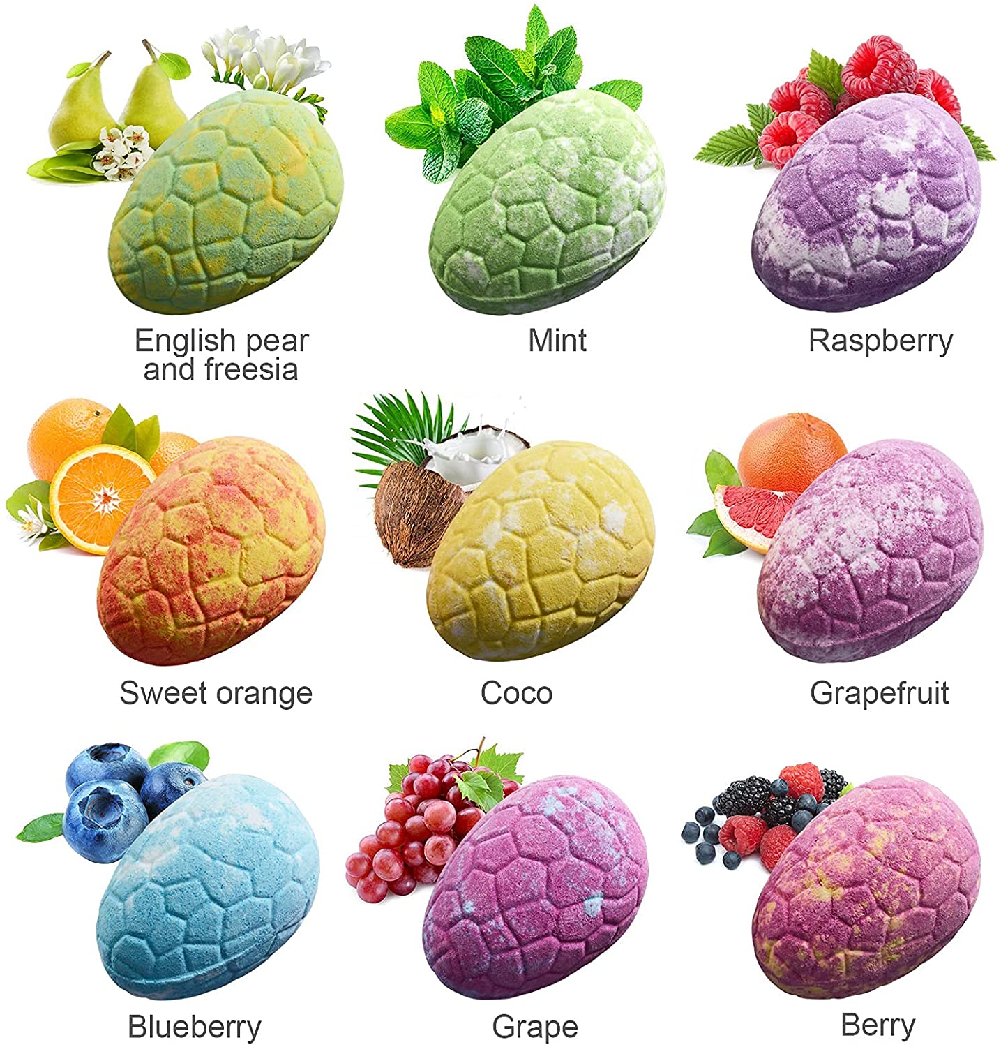 Bath Bombs,10 Natural Bath Bomb Gift Set, Organic Bubble Bath Bombs, Shea Butter Dry Skin Moisturize, Fizzy Spa Bath for Her Mom Women Kids Girls Girlfriend, Mothers Day Birthday Christmas Valentines